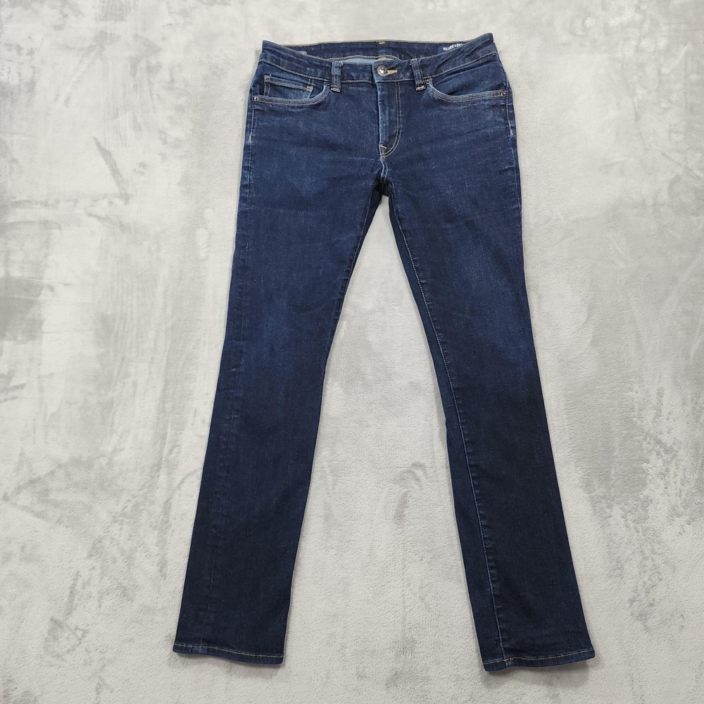 Buffalo David Bitton Jeans Mens 33x31* Blue Slim Straight Stretch Denim